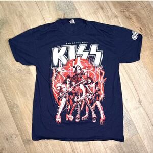Kiss End Of The Road World Tour Final Tour Ever T-Shirt Size L